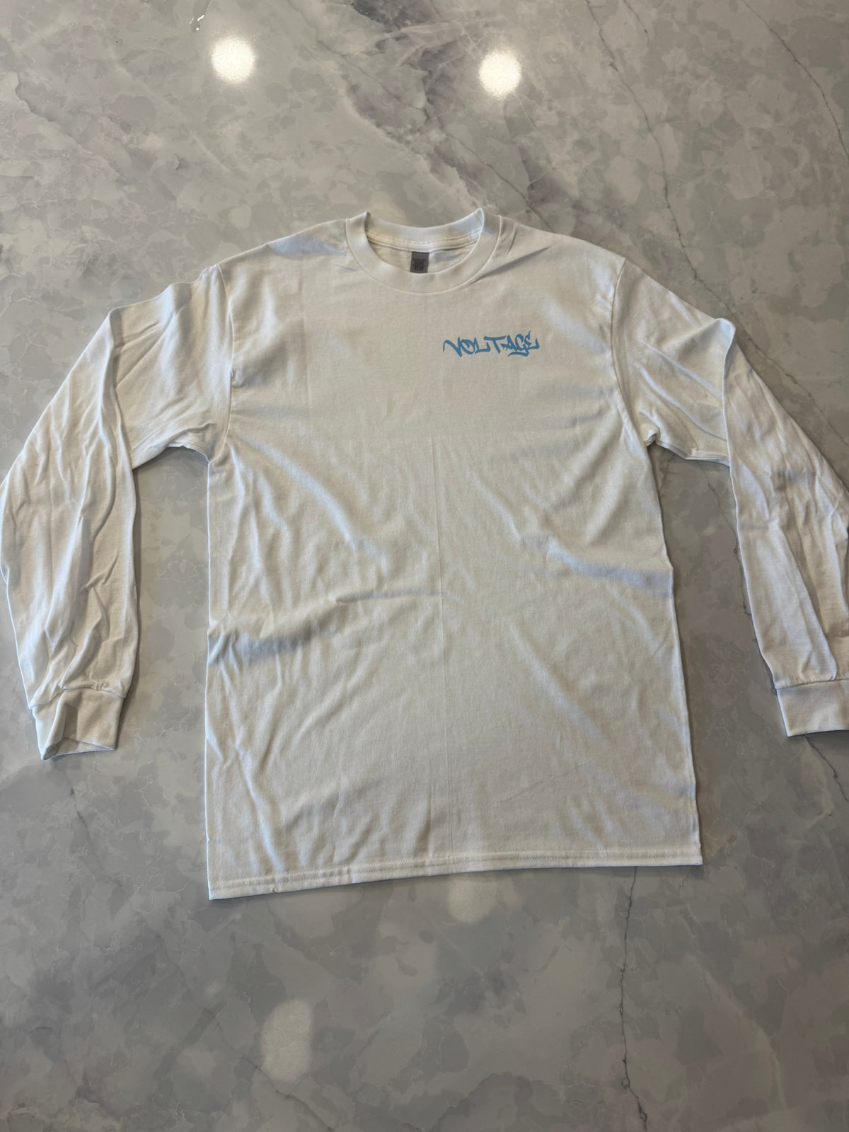 White, long sleeve (logo color added by you)