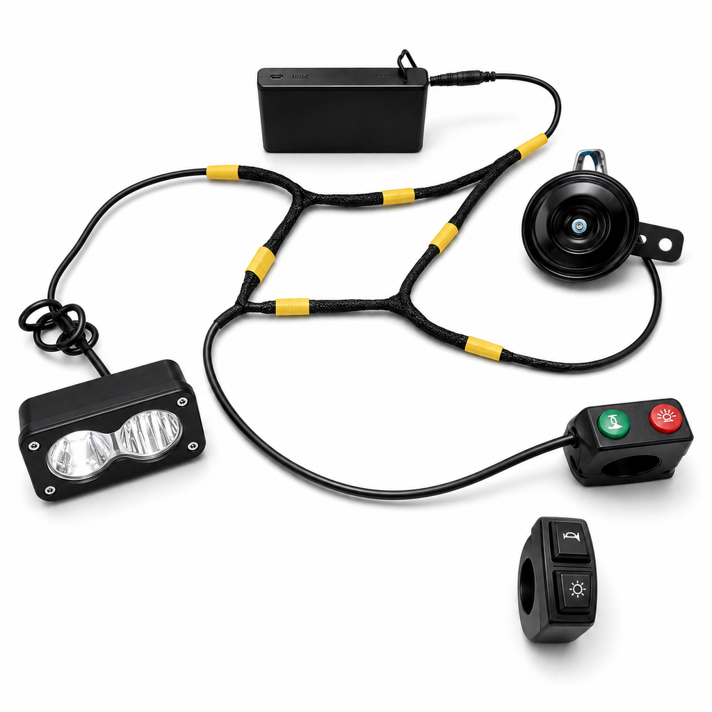 Battery Powered Horn & Baja Light Kit