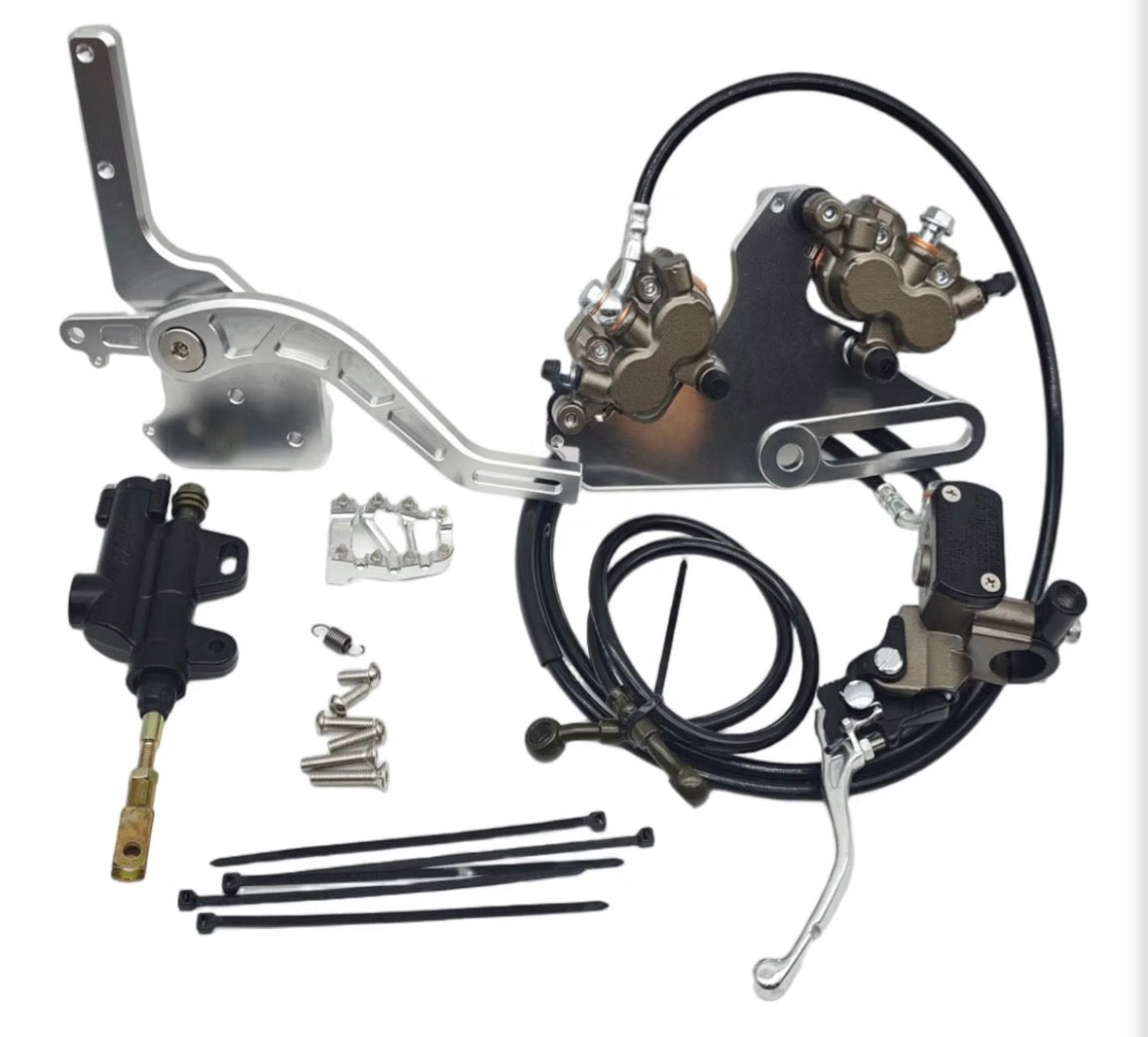 Tuttio footbrake and handbrake kit