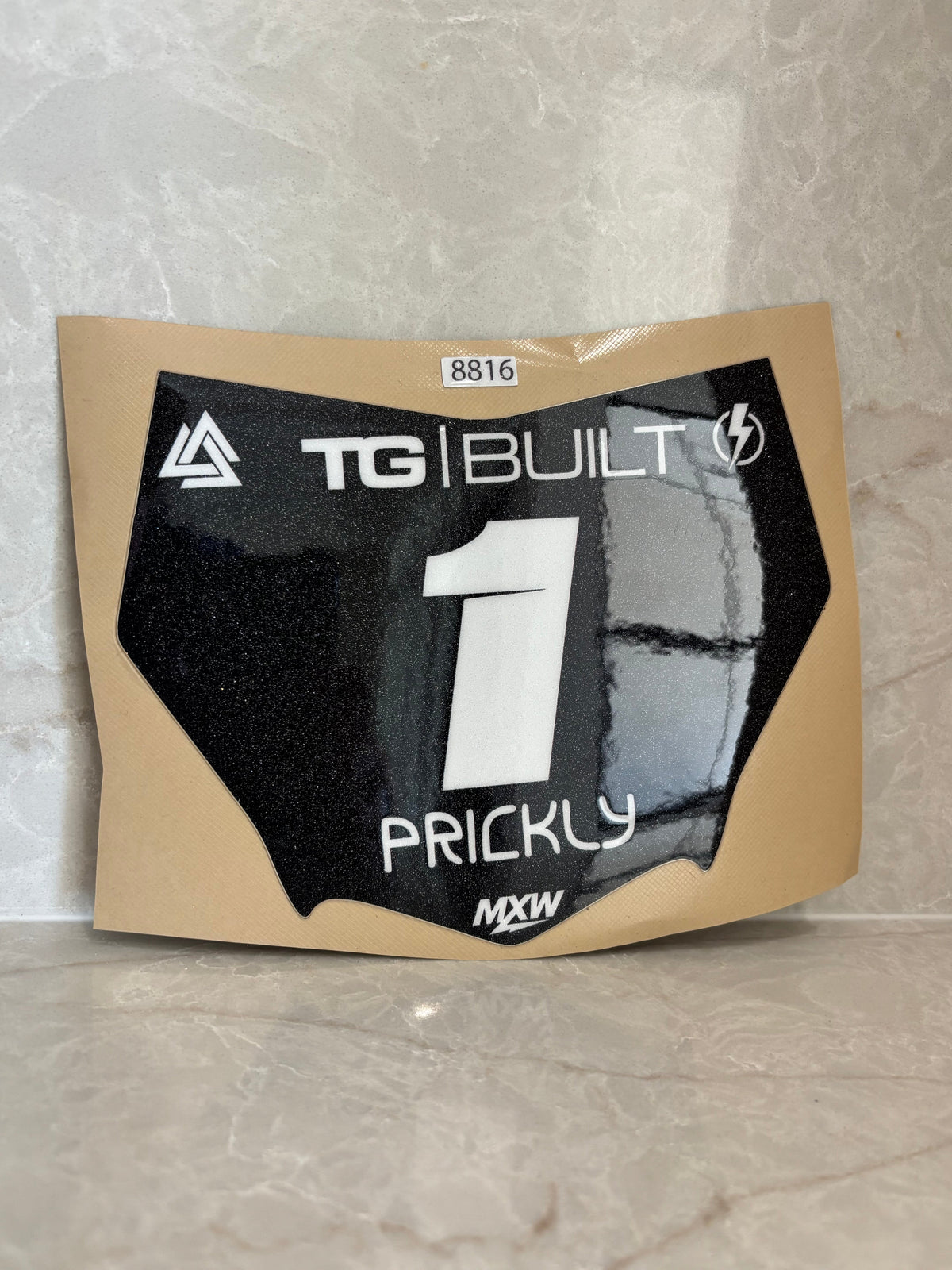 Motocutz plate decal (gloss)