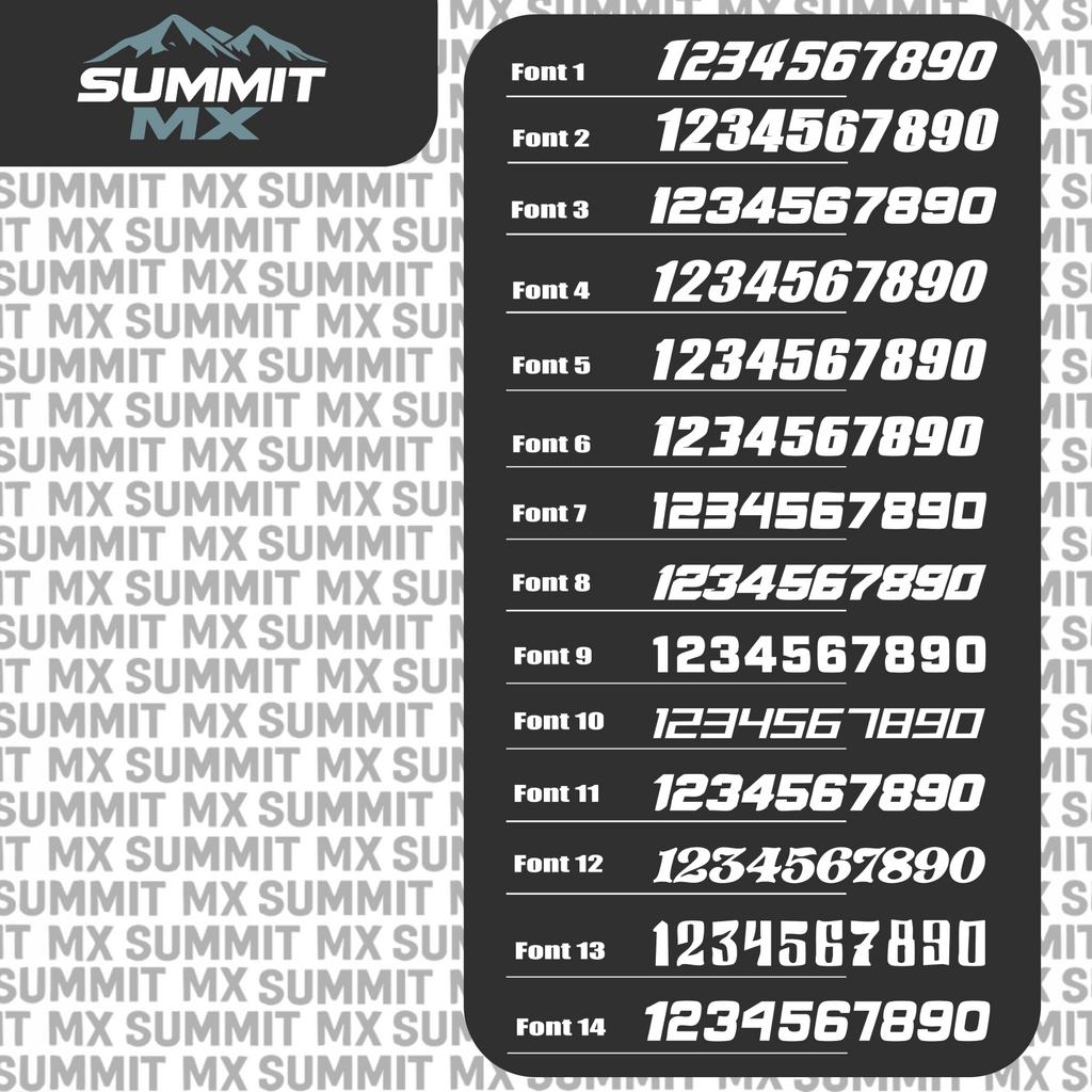 Switchback Decal for Motocutz Number Plate
